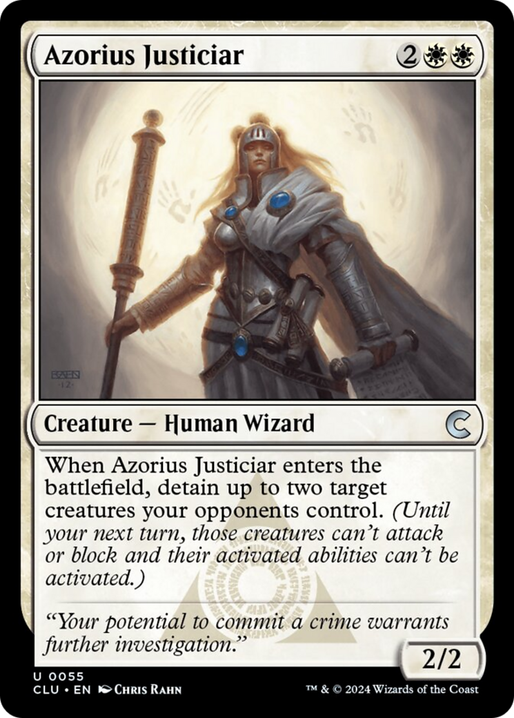 Azorius Justiciar [Ravnica: Clue Edition] | Game Master's Emporium (The New GME)