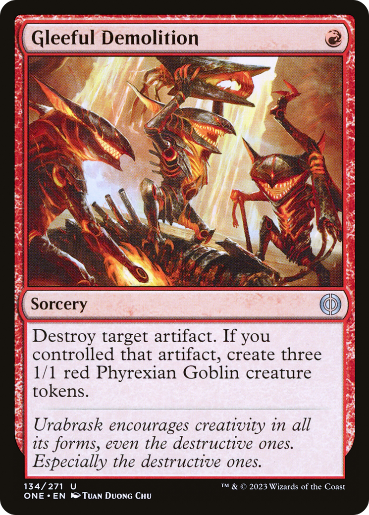 Gleeful Demolition [Phyrexia: All Will Be One] | Game Master's Emporium (The New GME)