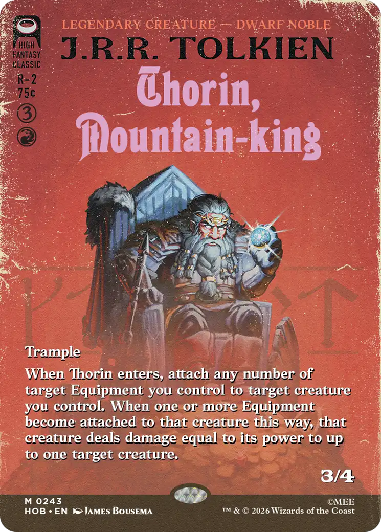 Thorin, Mountain-king (Borderless) [The Hobbit] | Game Master's Emporium (The New GME)