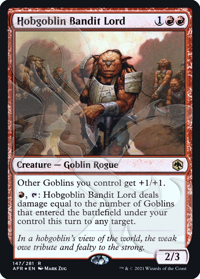 Hobgoblin Bandit Lord (Ampersand Promo) [Dungeons & Dragons: Adventures in the Forgotten Realms Promos] | Game Master's Emporium (The New GME)