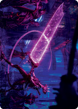 Enormous Energy Blade Art Card [Kamigawa: Neon Dynasty Art Series] | Game Master's Emporium (The New GME)