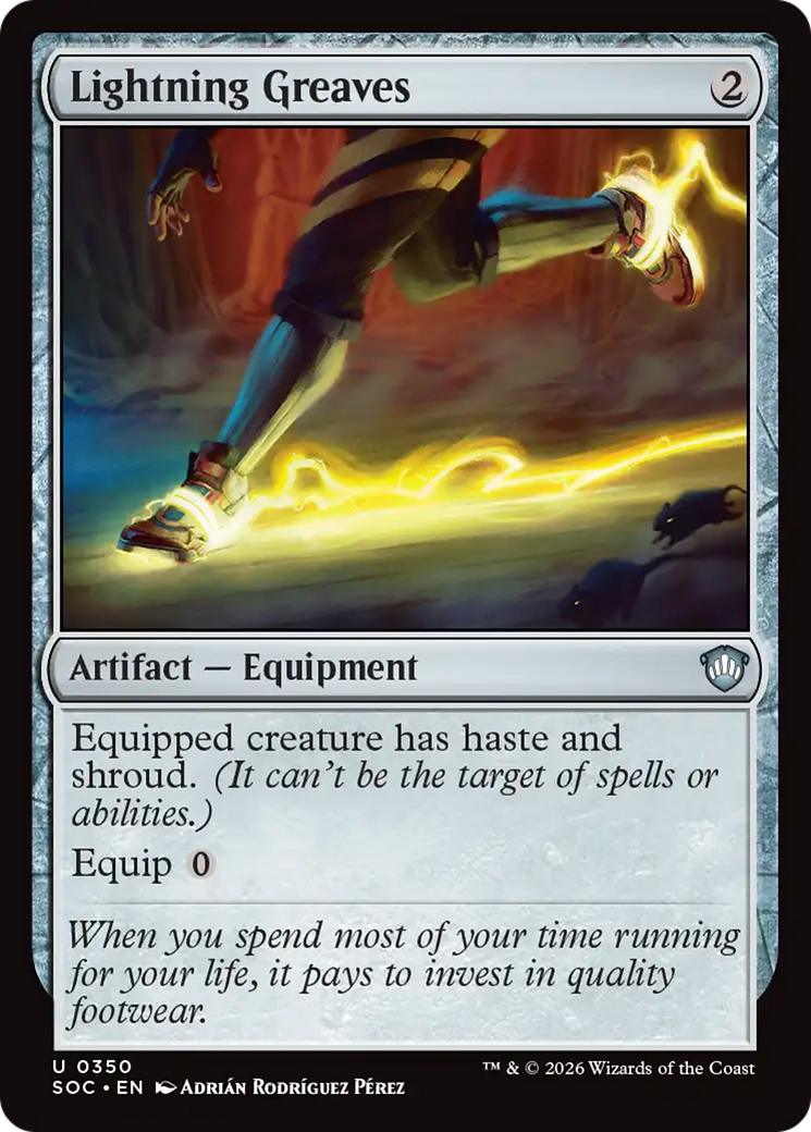 Lightning Greaves [Secrets of Strixhaven Commander] | Game Master's Emporium (The New GME)