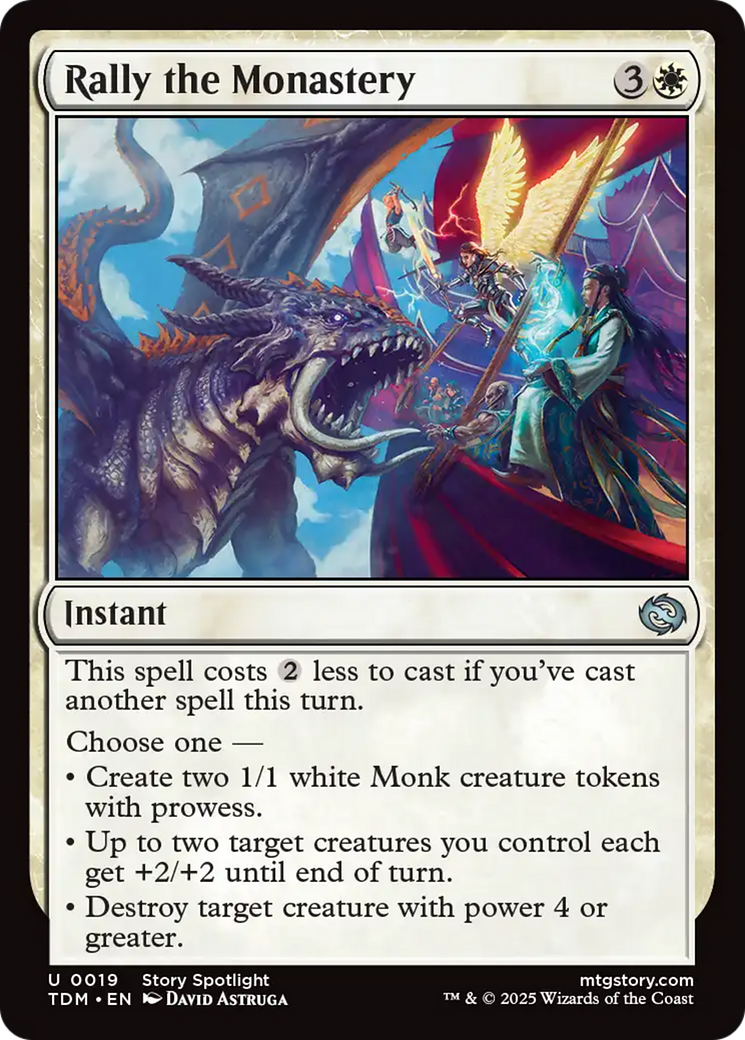 Rally the Monastery [Tarkir: Dragonstorm] | Game Master's Emporium (The New GME)