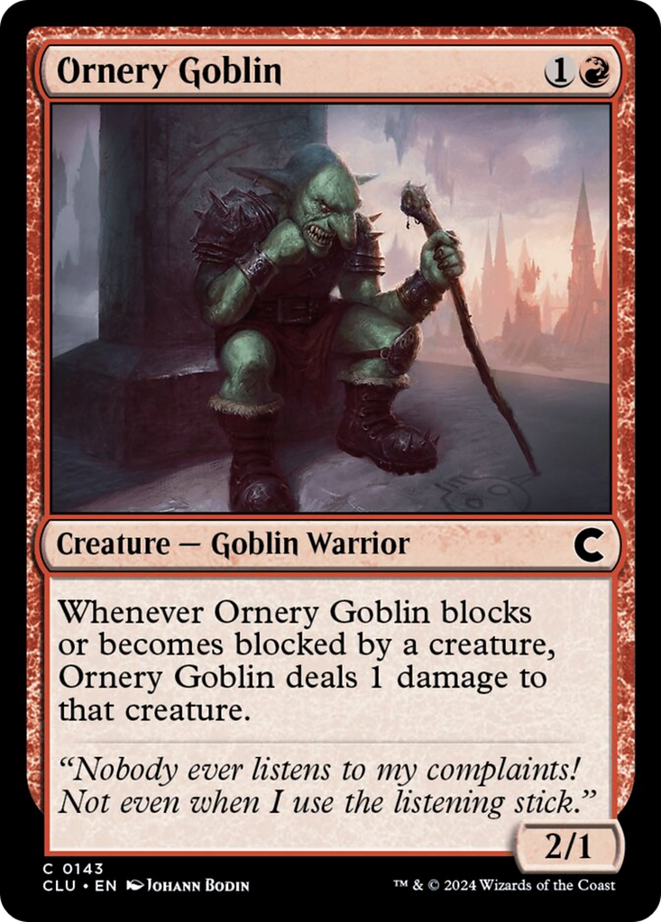 Ornery Goblin [Ravnica: Clue Edition] | Game Master's Emporium (The New GME)