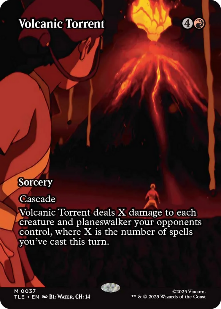 Volcanic Torrent (Borderless) [Avatar: The Last Airbender: Eternal-Legal] | Game Master's Emporium (The New GME)