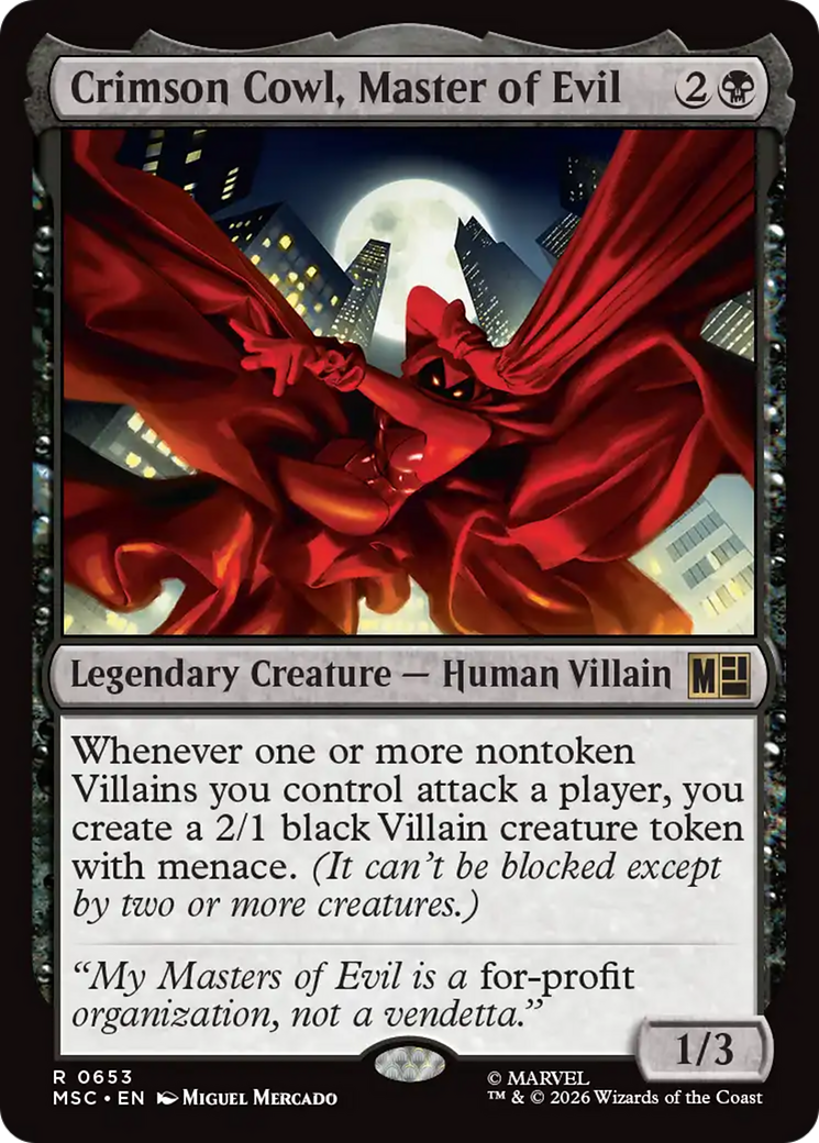 Crimson Cowl, Master of Evil [Marvel Super Heroes Commander] | Game Master's Emporium (The New GME)