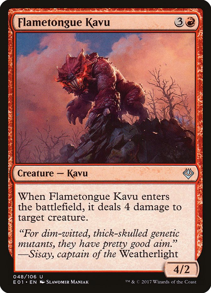 Flametongue Kavu [Archenemy: Nicol Bolas] | Game Master's Emporium (The New GME)