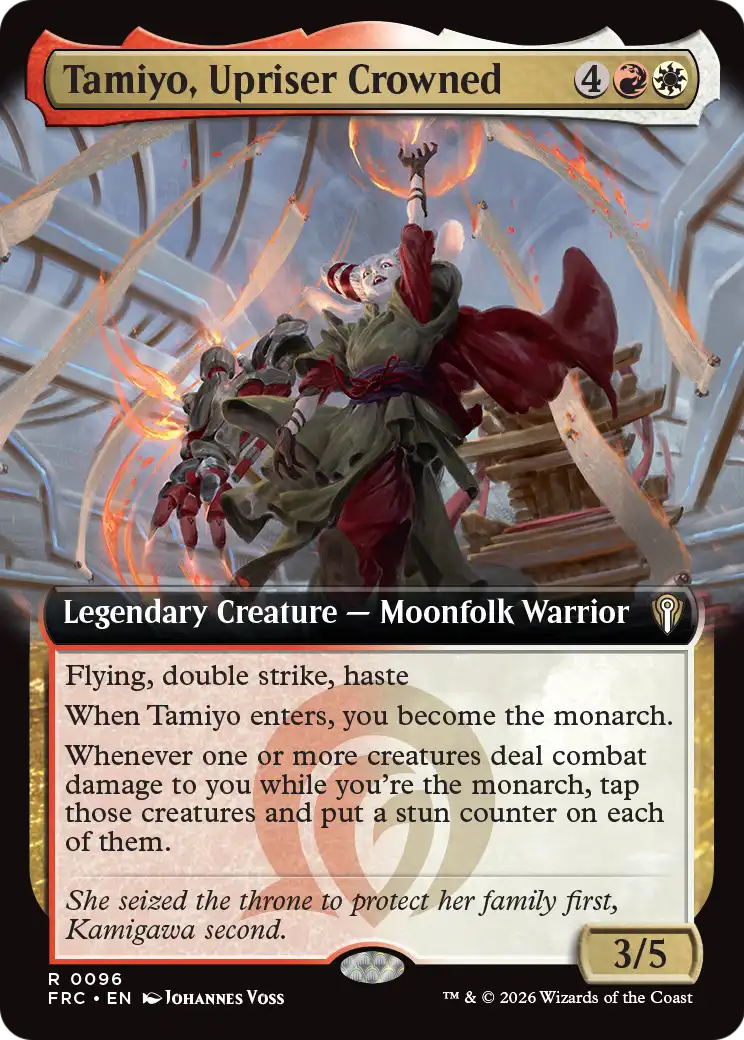 Tamiyo, Upriser Crowned (Extended Art) [Reality Fracture Commander] | Game Master's Emporium (The New GME)