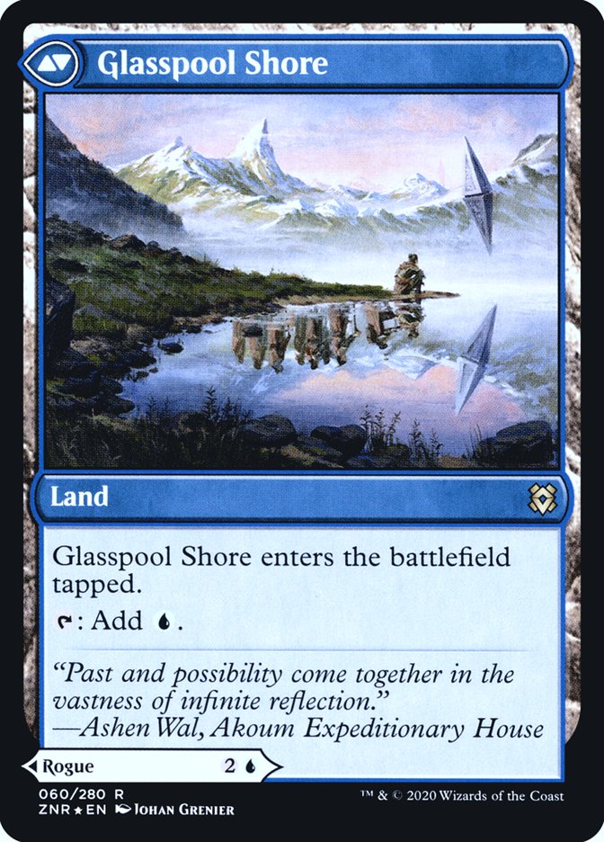 Glasspool Mimic // Glasspool Shore [Zendikar Rising Prerelease Promos] | Game Master's Emporium (The New GME)