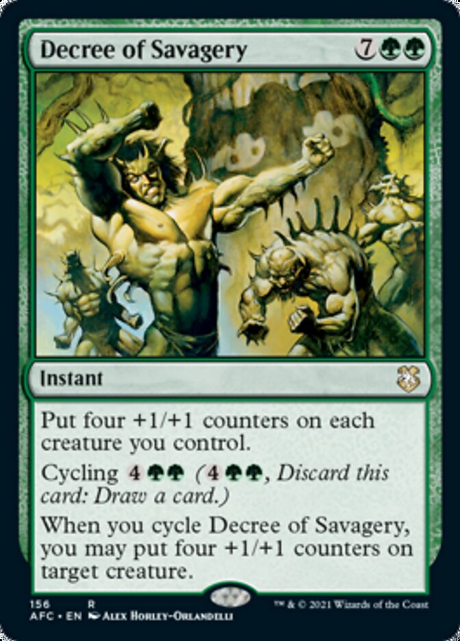 Decree of Savagery [Dungeons & Dragons: Adventures in the Forgotten Realms Commander] | Game Master's Emporium (The New GME)