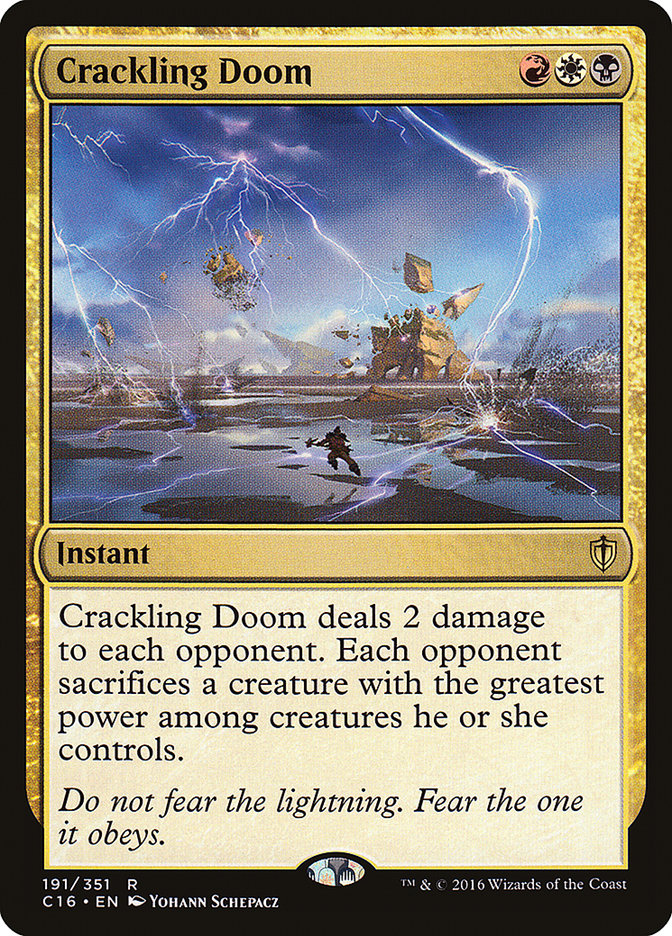 Crackling Doom [Commander 2016] | Game Master's Emporium (The New GME)