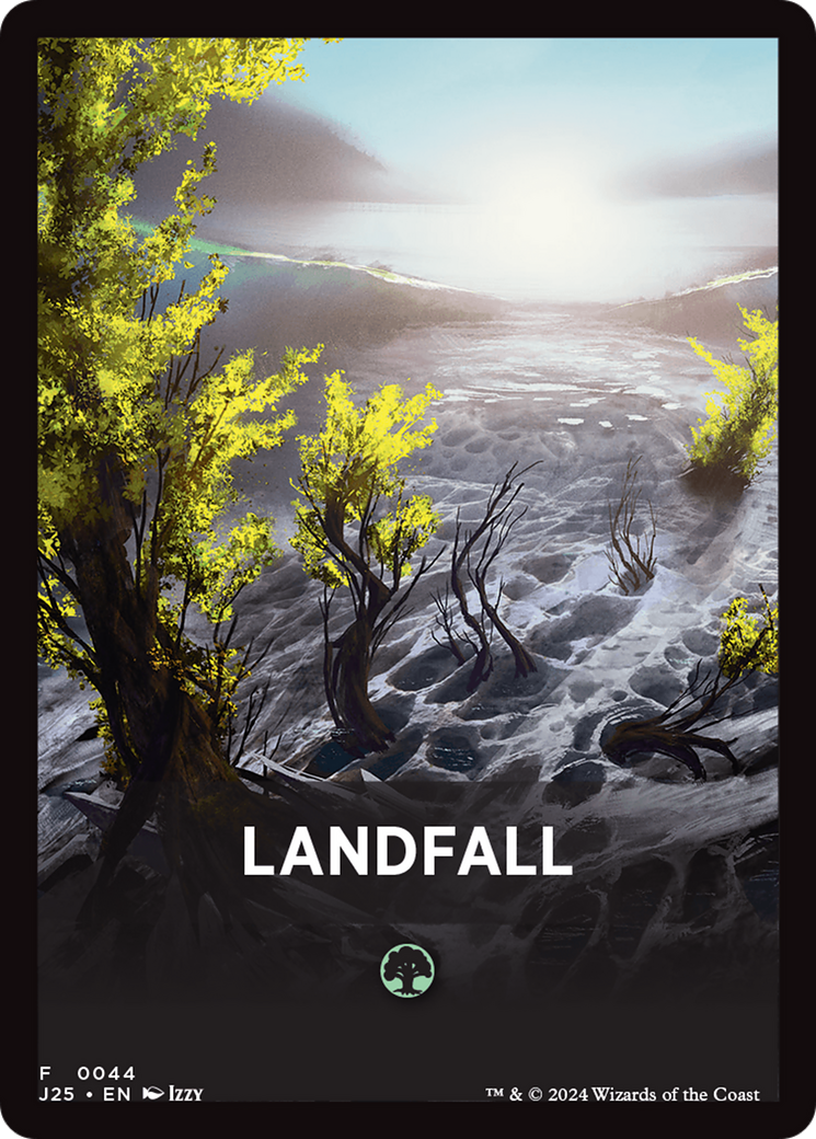 Landfall Theme Card [Foundations Jumpstart Front Cards] | Game Master's Emporium (The New GME)