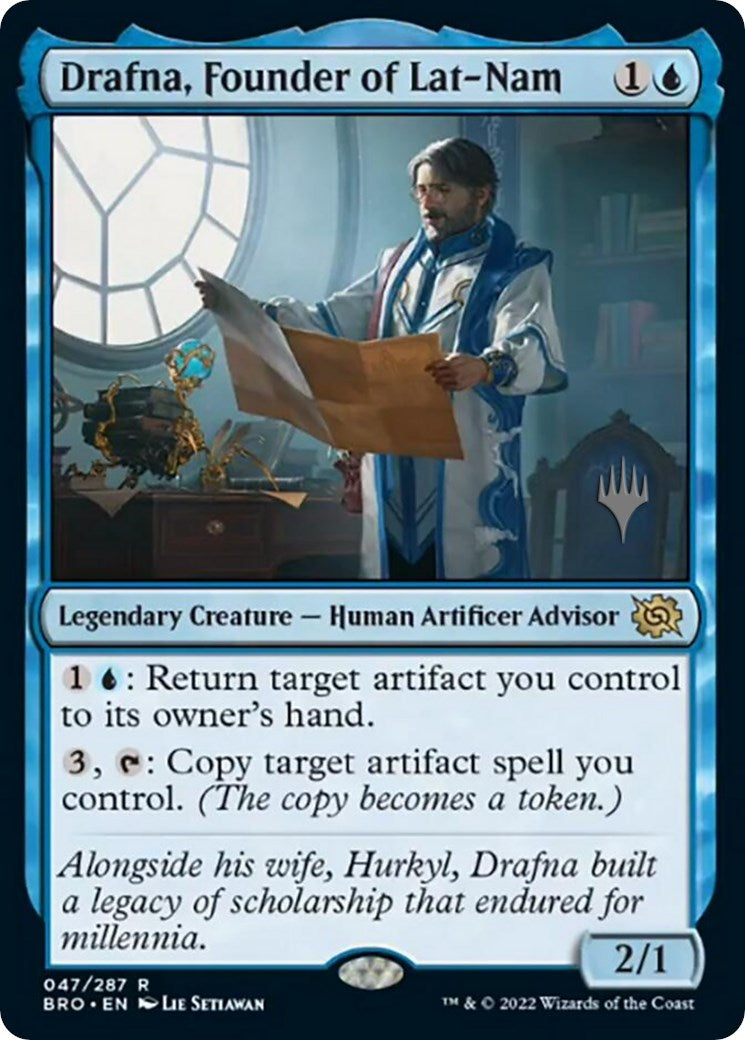 Drafna, Founder of Lat-Nam (Promo Pack) [The Brothers' War Promos] | Game Master's Emporium (The New GME)