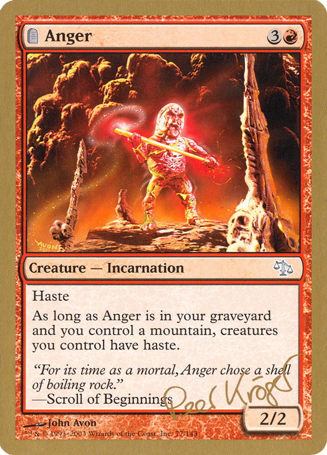 Anger (Peer Kroger) [World Championship Decks 2003] | Game Master's Emporium (The New GME)