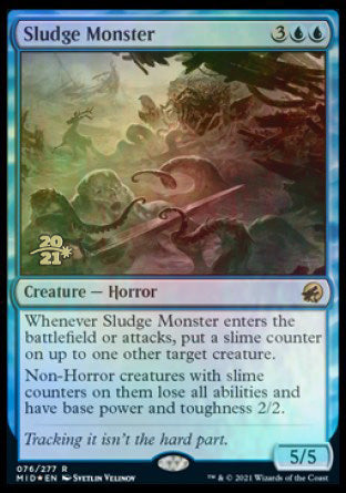 Sludge Monster [Innistrad: Midnight Hunt Prerelease Promos] | Game Master's Emporium (The New GME)
