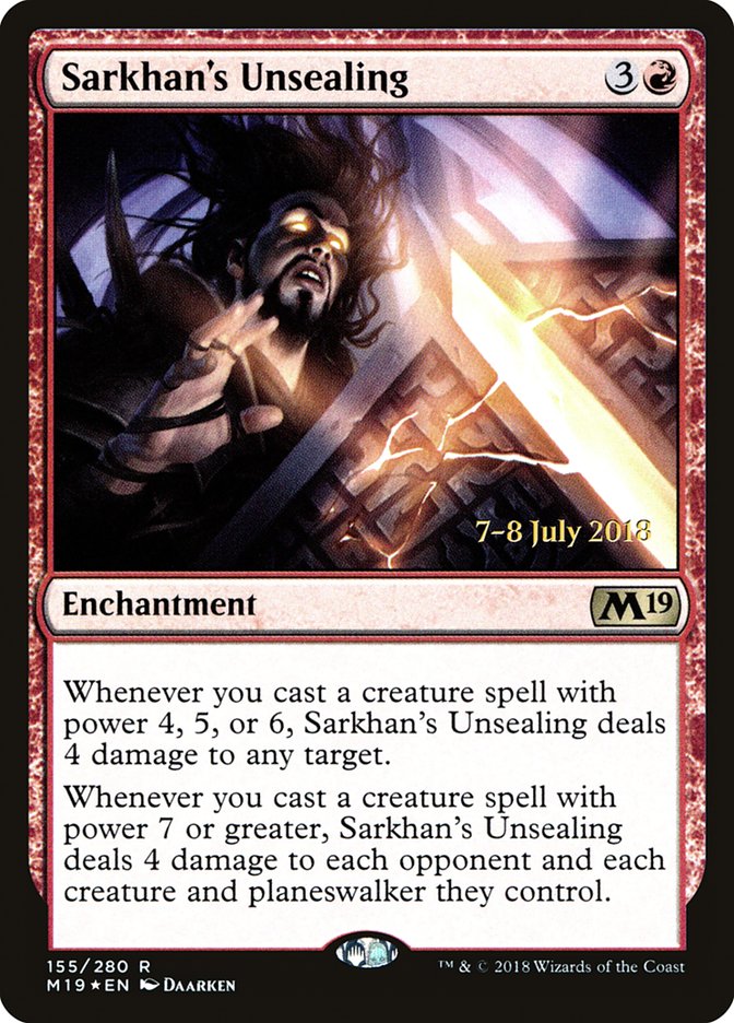 Sarkhan's Unsealing [Core Set 2019 Prerelease Promos] | Game Master's Emporium (The New GME)
