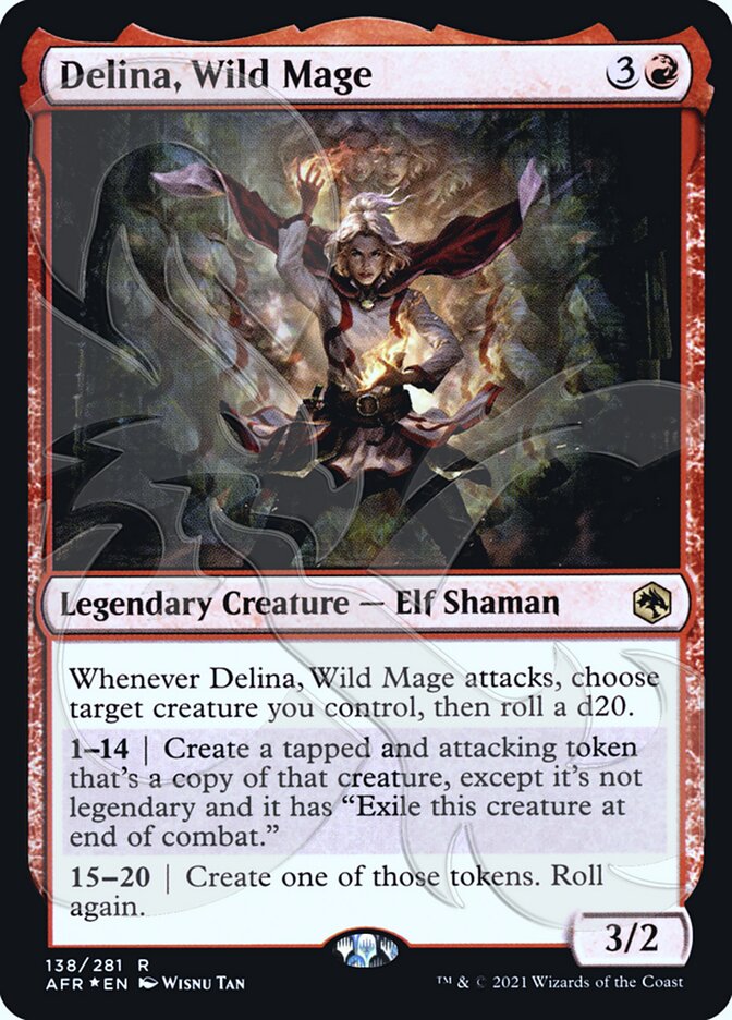 Delina, Wild Mage (Ampersand Promo) [Dungeons & Dragons: Adventures in the Forgotten Realms Promos] | Game Master's Emporium (The New GME)