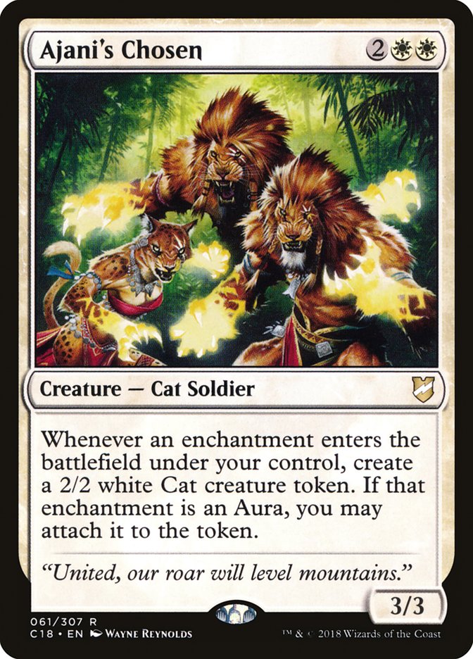 Ajani's Chosen [Commander 2018] | Game Master's Emporium (The New GME)