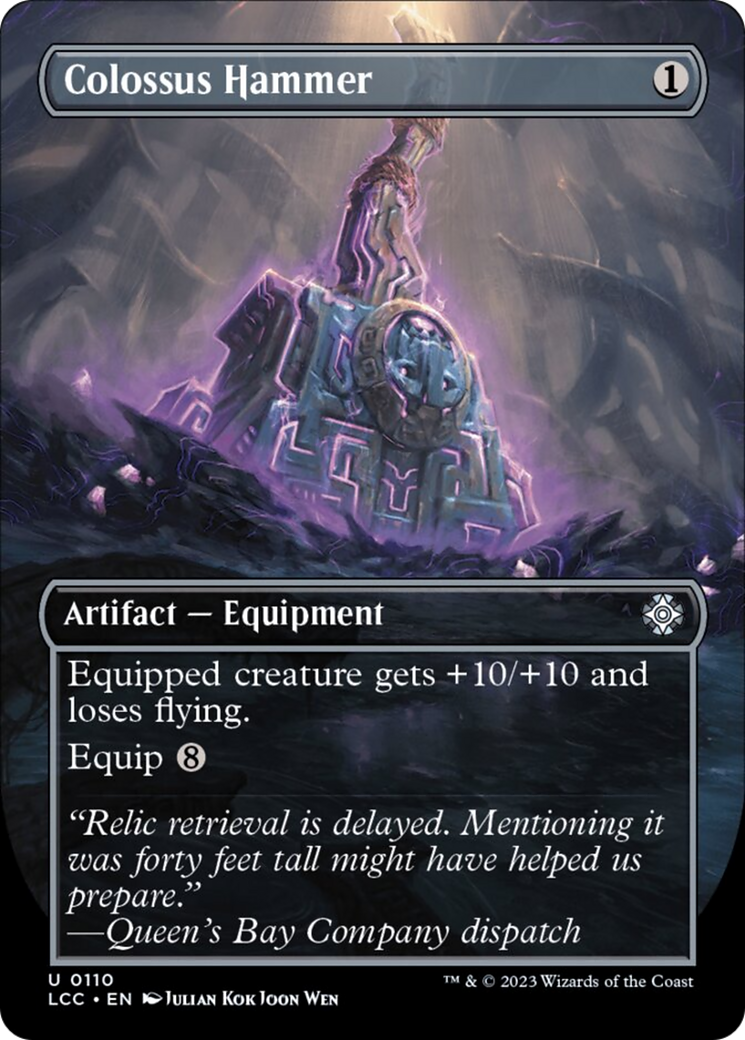 Colossus Hammer (Borderless) [The Lost Caverns of Ixalan Commander] | Game Master's Emporium (The New GME)