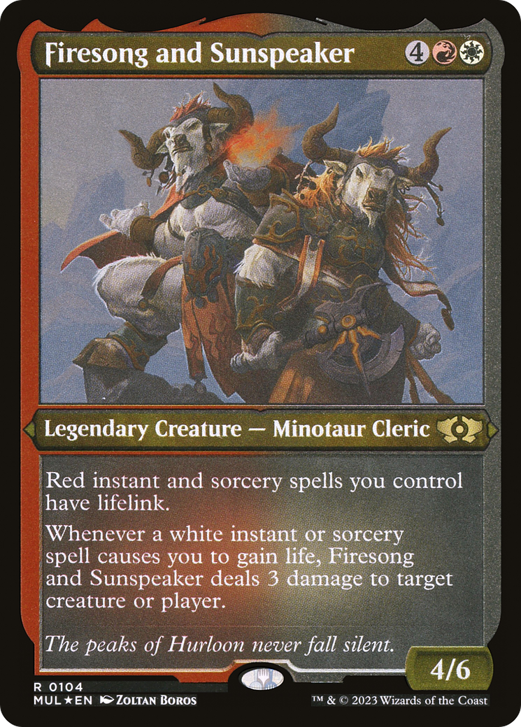 Firesong and Sunspeaker (Foil Etched) [Multiverse Legends] | Game Master's Emporium (The New GME)