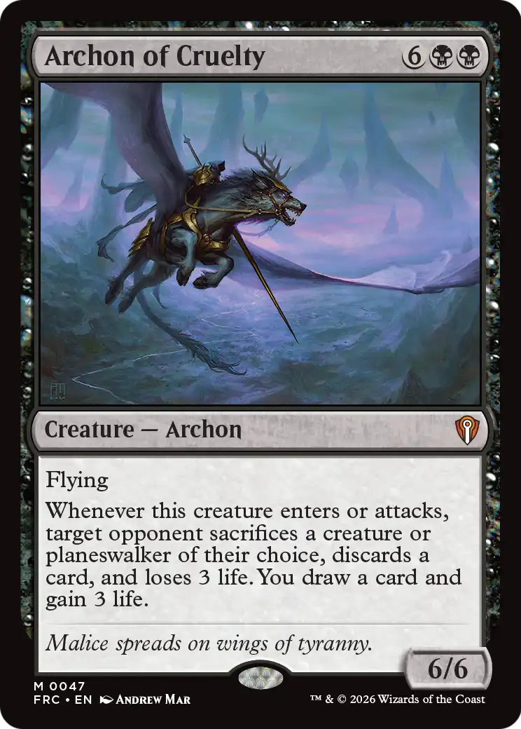 Archon of Cruelty [Reality Fracture Commander] | Game Master's Emporium (The New GME)