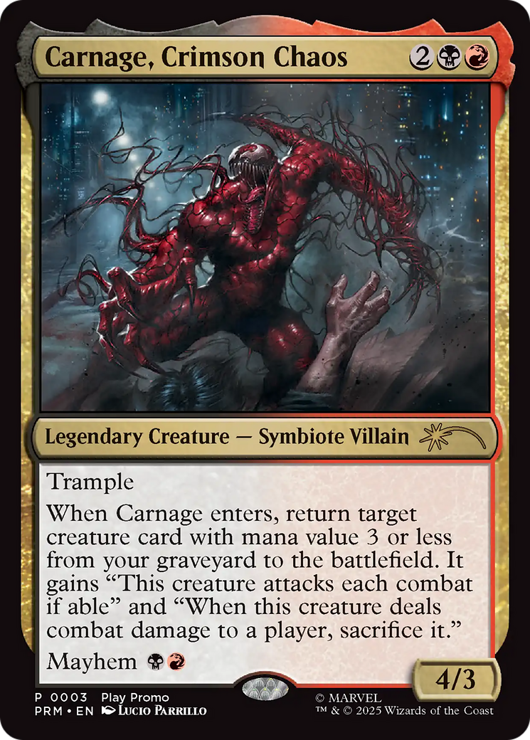 Carnage, Crimson Chaos [Wizards Play Network 2025] | Game Master's Emporium (The New GME)
