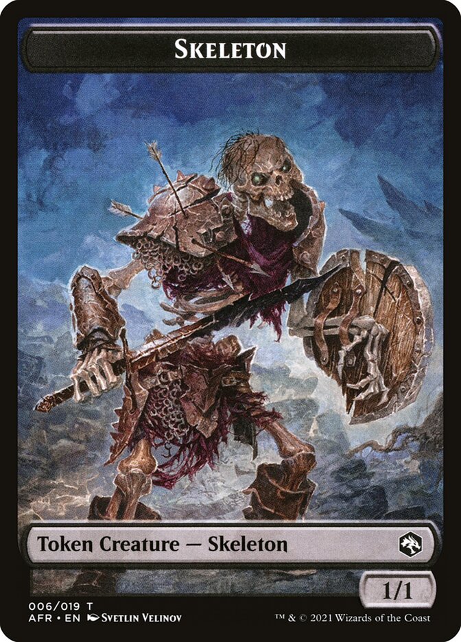 Illusion // Skeleton Double-Sided Token [Dungeons & Dragons: Adventures in the Forgotten Realms Commander Tokens] | Game Master's Emporium (The New GME)