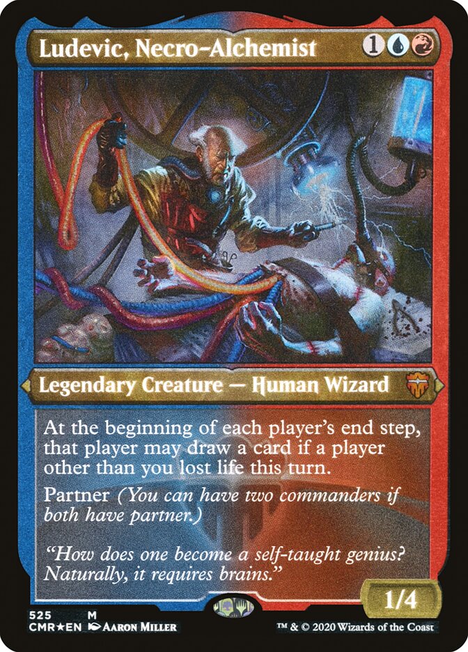 Ludevic, Necro-Alchemist (Etched) [Commander Legends] | Game Master's Emporium (The New GME)