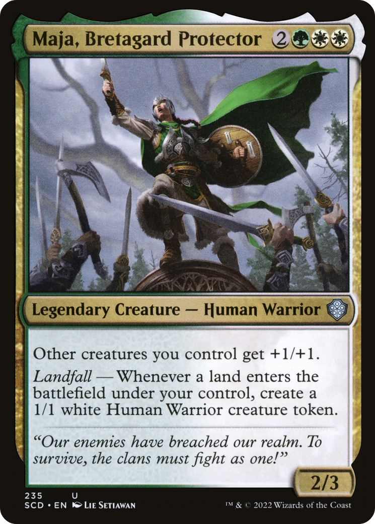 Maja, Bretagard Protector [Starter Commander Decks] | Game Master's Emporium (The New GME)