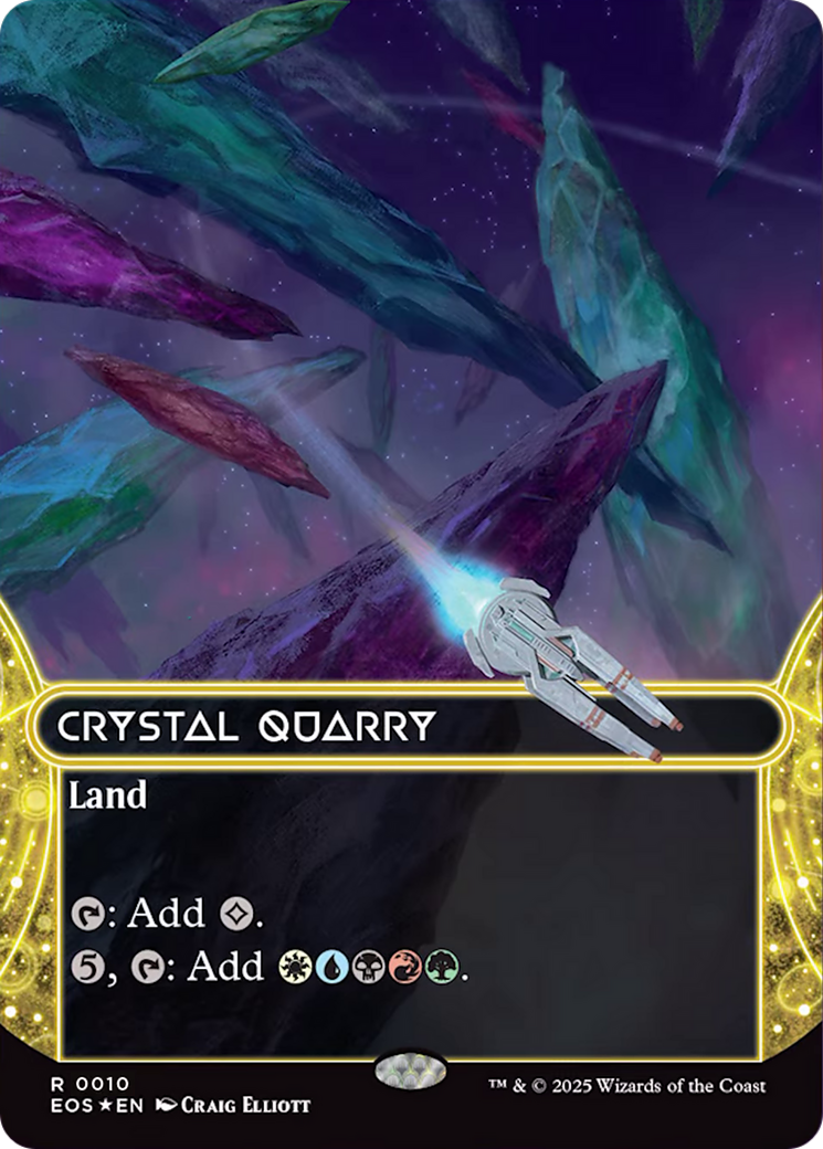 Crystal Quarry (0010) (Borderless) [Edge of Eternities: Stellar Sights] | Game Master's Emporium (The New GME)