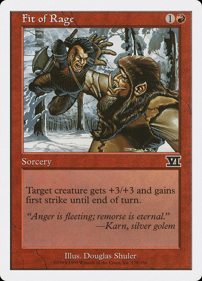 Fit of Rage [Classic Sixth Edition] | Game Master's Emporium (The New GME)