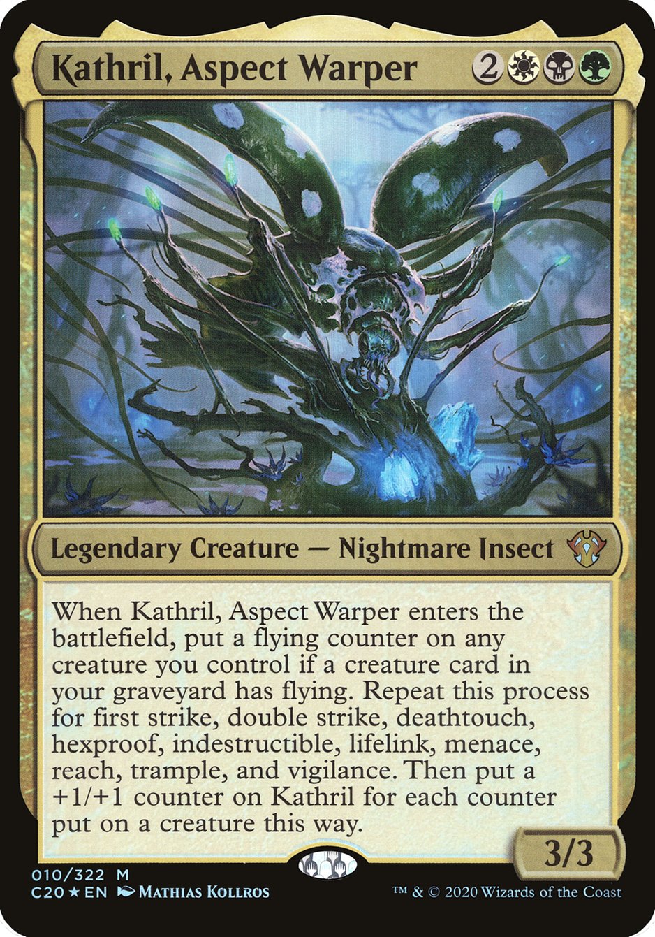 Kathril, Aspect Warper (Oversized) [Commander 2020 Oversized] | Game Master's Emporium (The New GME)
