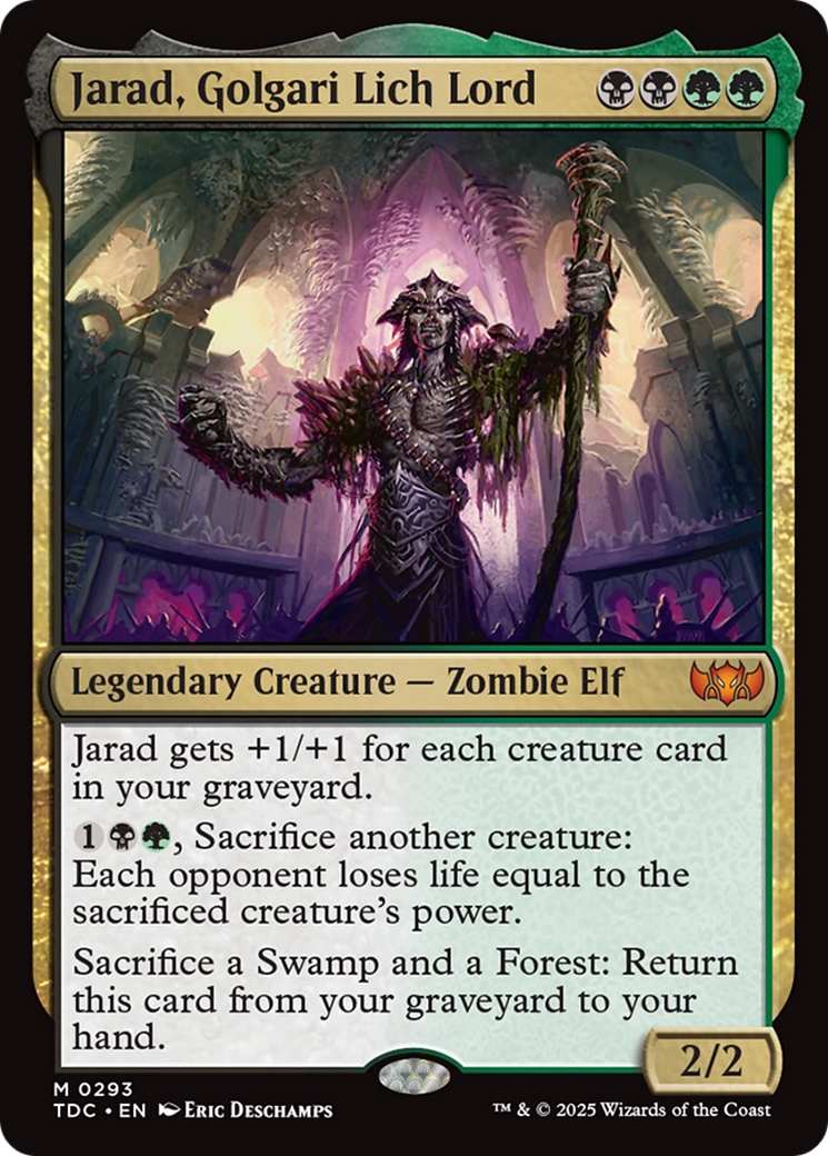 Jarad, Golgari Lich Lord [Tarkir: Dragonstorm Commander] | Game Master's Emporium (The New GME)