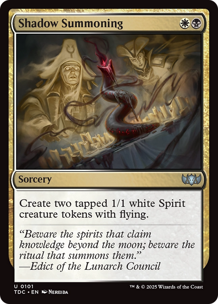 Shadow Summoning [Tarkir: Dragonstorm Commander] | Game Master's Emporium (The New GME)