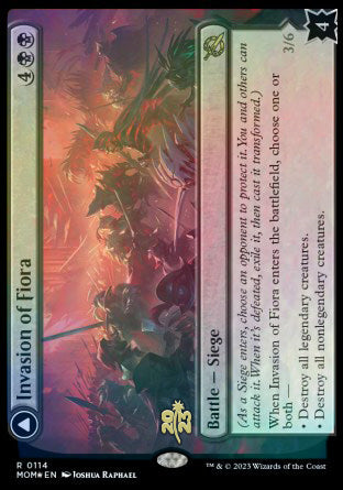 Invasion of Fiora // Marchesa, Resolute Monarch [March of the Machine Prerelease Promos] | Game Master's Emporium (The New GME)