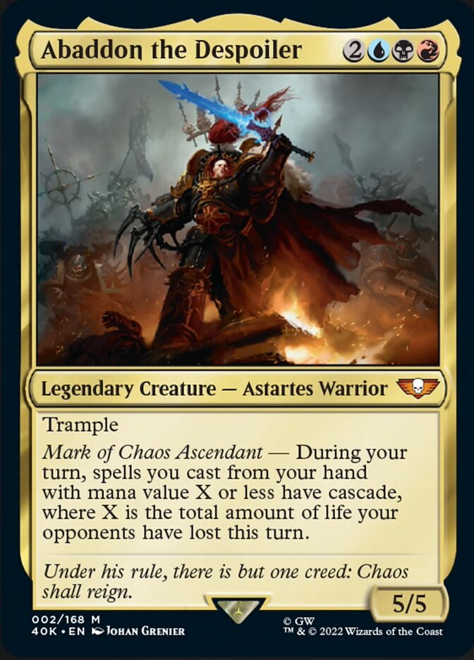 Abaddon the Despoiler (Surge Foil) [Warhammer 40,000] | Game Master's Emporium (The New GME)
