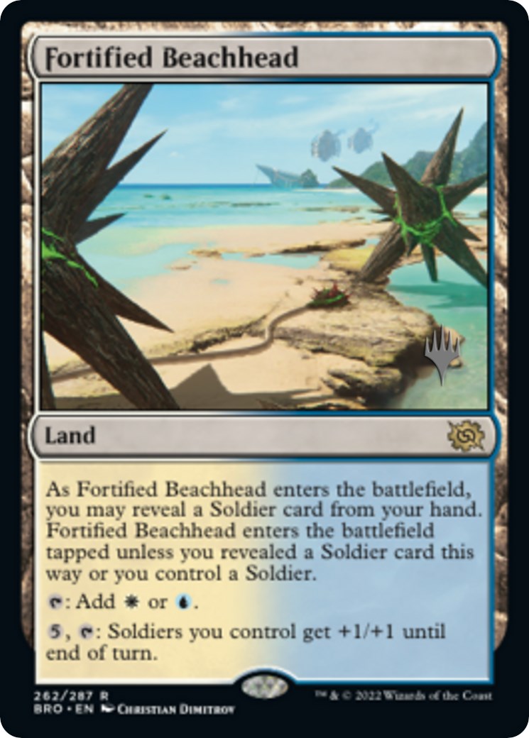 Fortified Beachhead (Promo Pack) [The Brothers' War Promos] | Game Master's Emporium (The New GME)