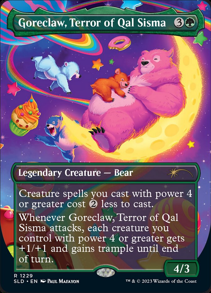 Goreclaw, Terror of Qal Sisma (Borderless) [Secret Lair Drop Series] | Game Master's Emporium (The New GME)