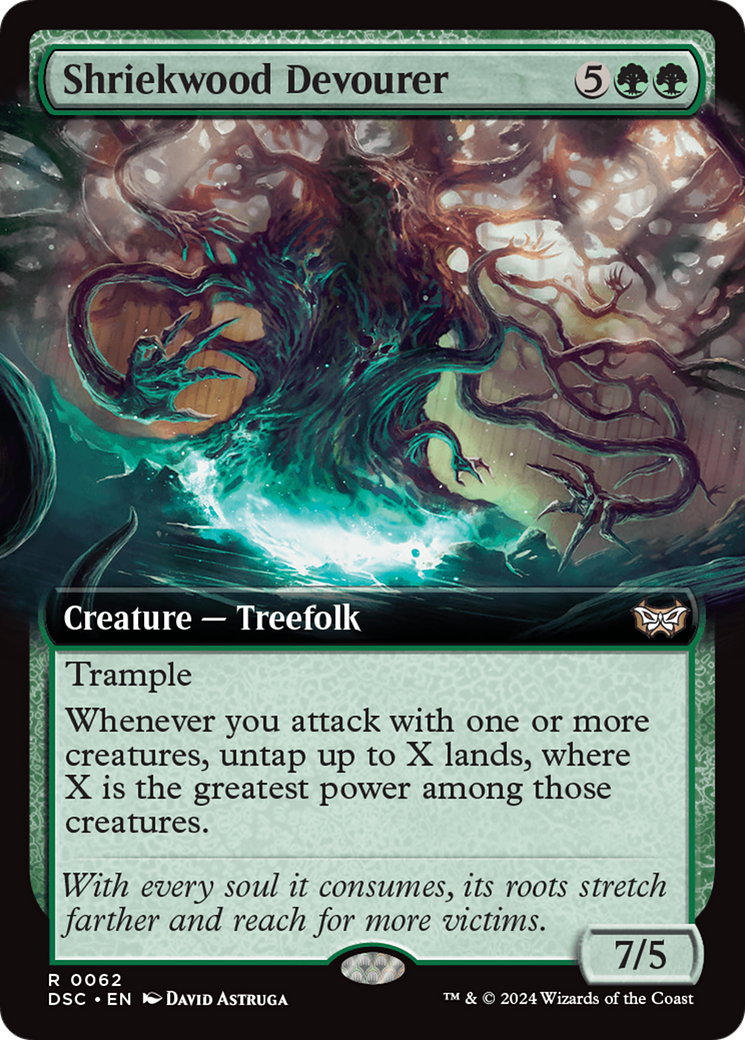 Shriekwood Devourer (Extended Art) [Duskmourn: House of Horror Commander] | Game Master's Emporium (The New GME)