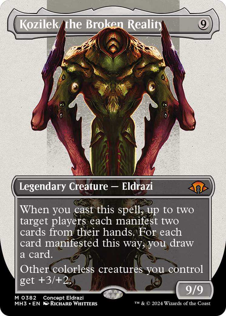 Kozilek, the Broken Reality (Borderless) (Serialized) [Modern Horizons 3] | Game Master's Emporium (The New GME)