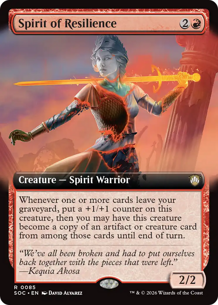 Spirit of Resilience (Extended Art) [Secrets of Strixhaven Commander] | Game Master's Emporium (The New GME)