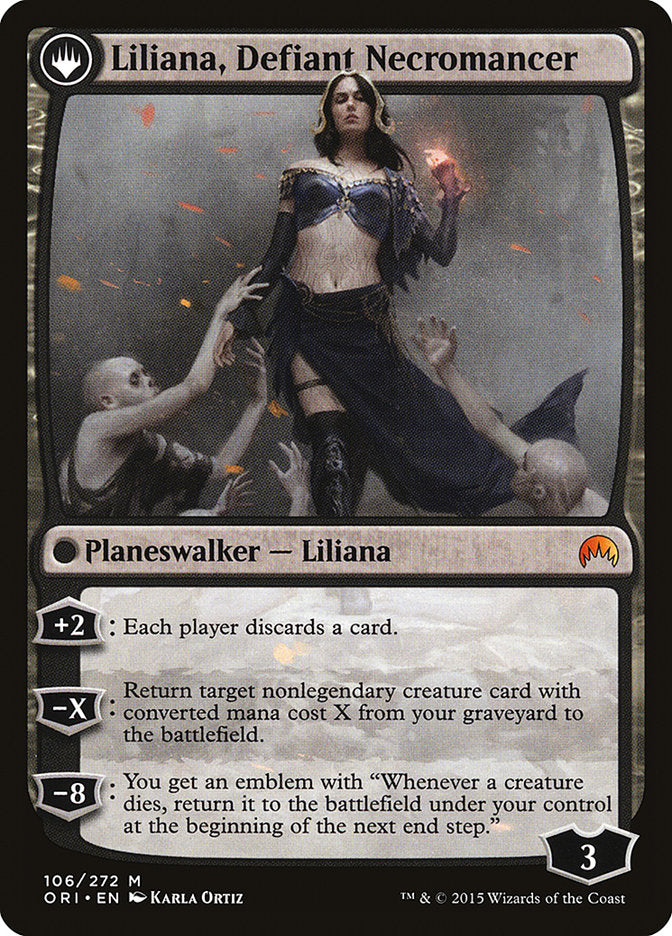 Liliana, Heretical Healer // Liliana, Defiant Necromancer [Magic Origins] | Game Master's Emporium (The New GME)