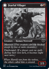 Fearful Villager // Fearsome Werewolf [Innistrad: Double Feature] | Game Master's Emporium (The New GME)