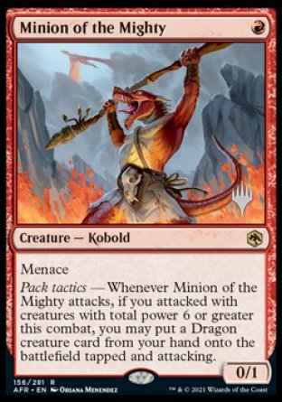 Minion of the Mighty (Promo Pack) [Dungeons & Dragons: Adventures in the Forgotten Realms Promos] | Game Master's Emporium (The New GME)