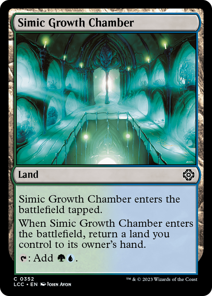 Simic Growth Chamber [The Lost Caverns of Ixalan Commander] | Game Master's Emporium (The New GME)