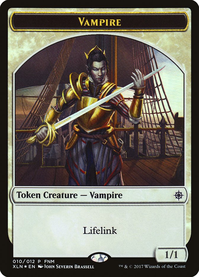 Vampire // Treasure Double-Sided Token [Friday Night Magic 2017] | Game Master's Emporium (The New GME)