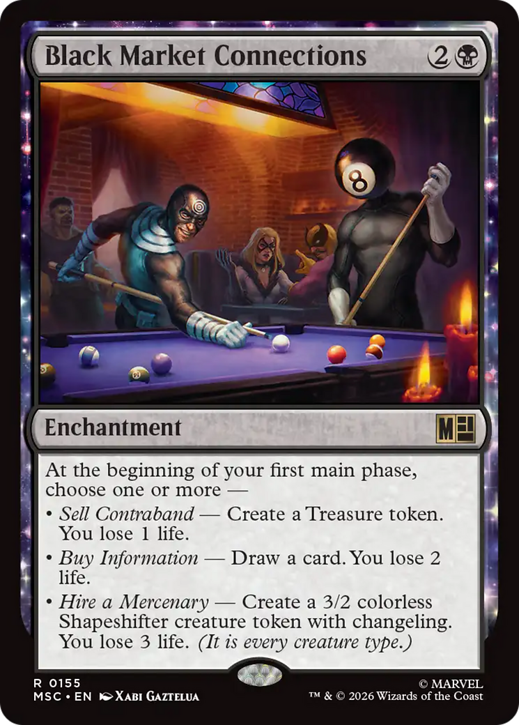 Black Market Connections (Surge Foil) [Marvel Super Heroes Commander] | Game Master's Emporium (The New GME)