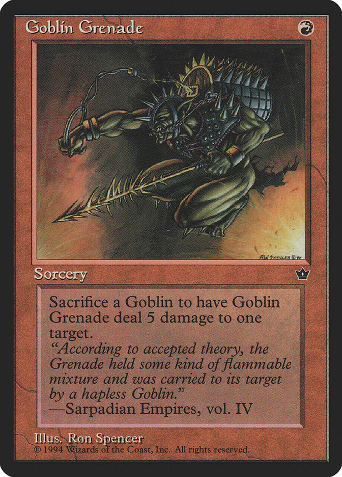 Goblin Grenade (Ron Spencer) [Fallen Empires] | Game Master's Emporium (The New GME)