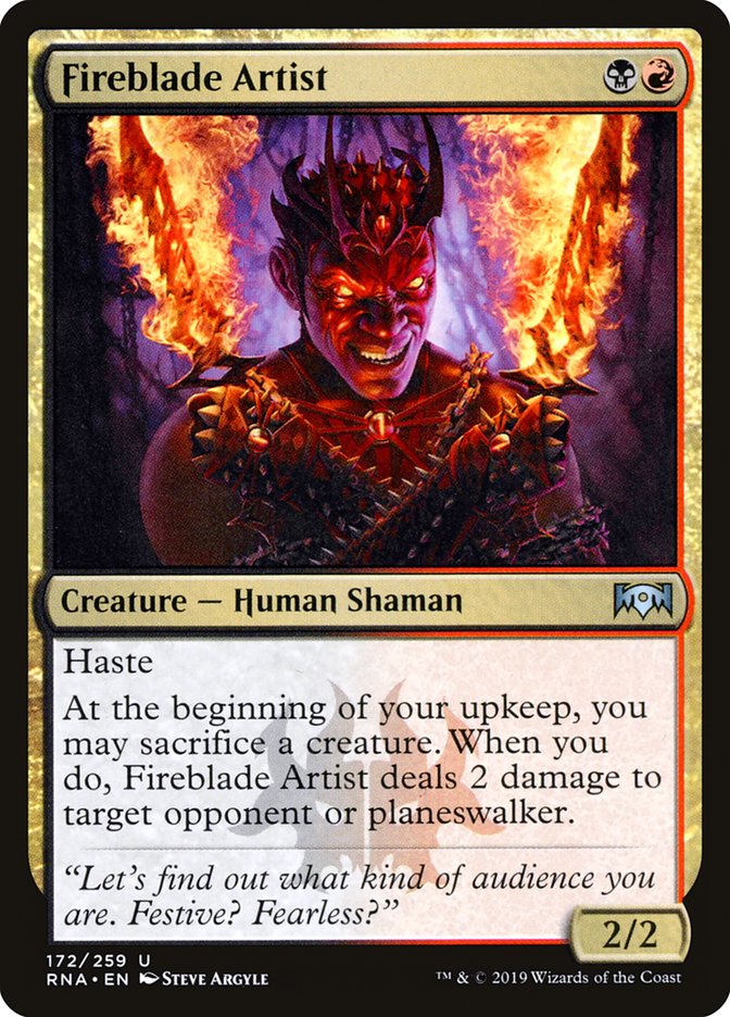 Fireblade Artist [Ravnica Allegiance] | Game Master's Emporium (The New GME)