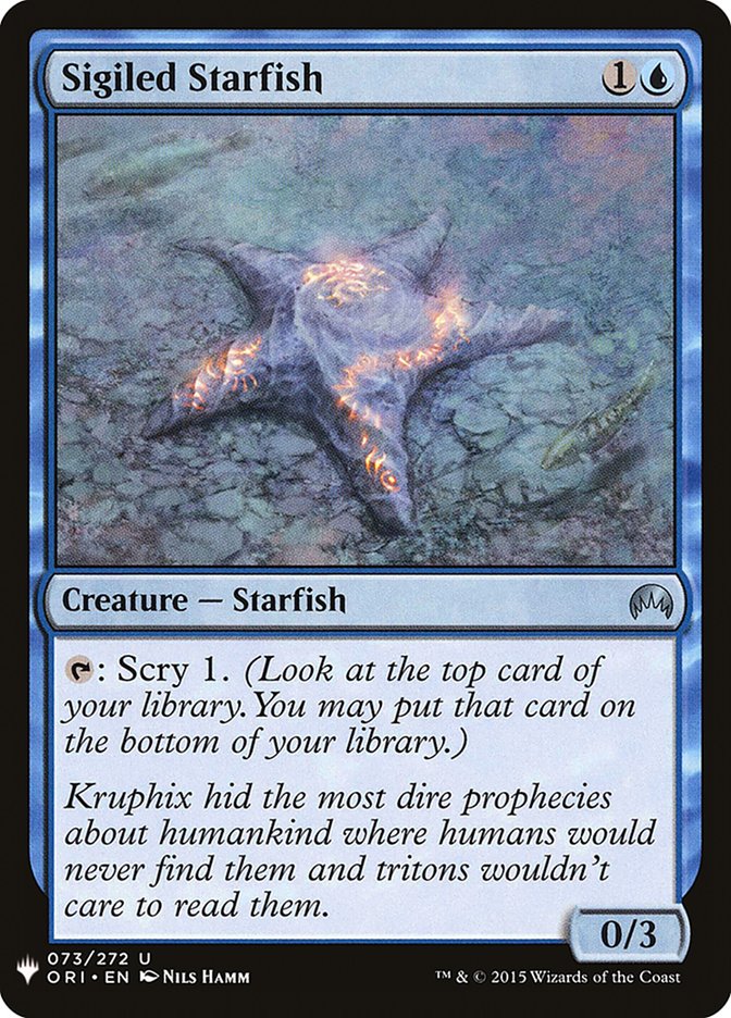 Sigiled Starfish [Mystery Booster] | Game Master's Emporium (The New GME)